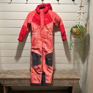 Jack Wolfskin girls one piece snowsuit